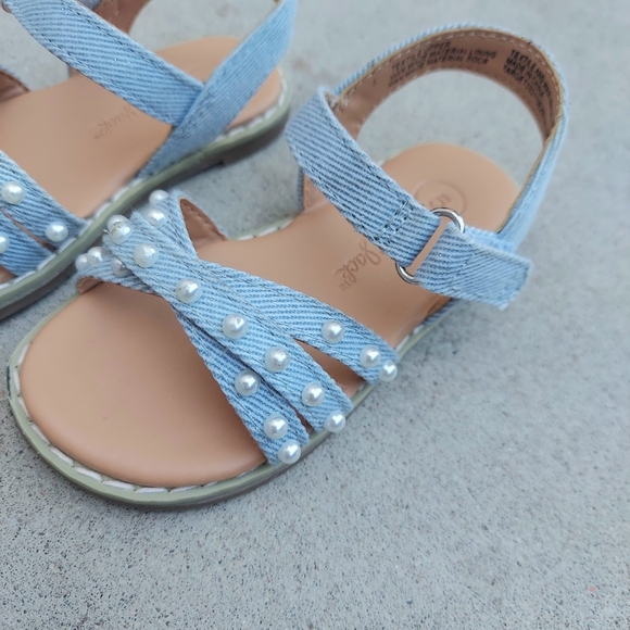 Cat and Jack Toddler Jen Pearl Strap Sandals - Picture 2 of 10